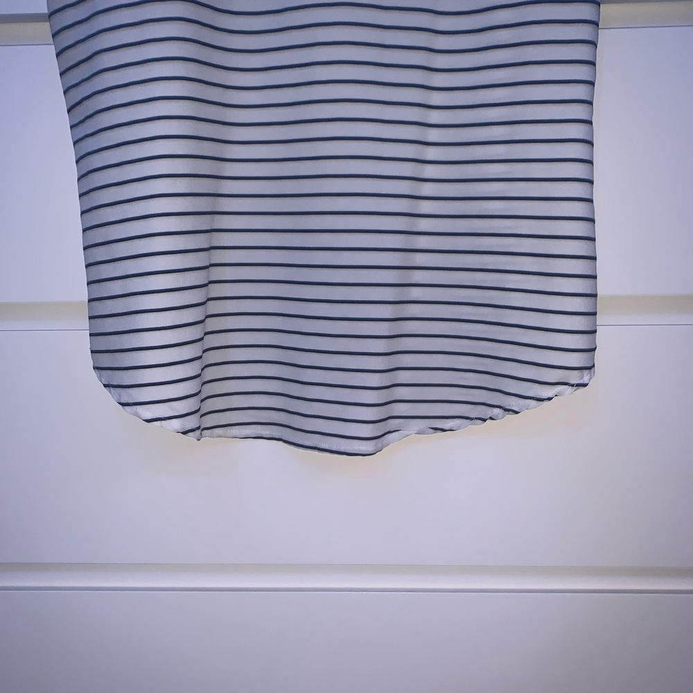 Faded Glory Striped Tank Top Black and White Women’s Medium (8-10) Horizontal - Picture 7 of 8